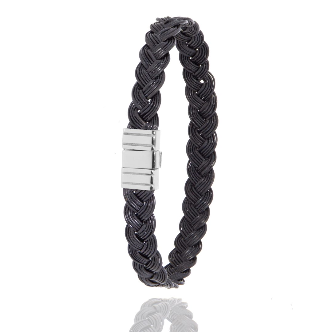 Mini Kalahari Platinum Braided Bracelet